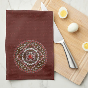 Serviette à main Aries Mandala