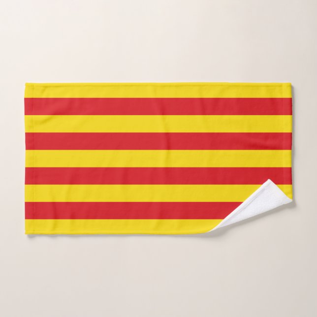 Serviette à main avec Drapeau de Catalogne (Serviette à main)
