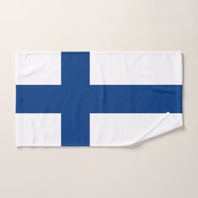 Serviette à main avec Drapeau de Finlande (Serviette à main)