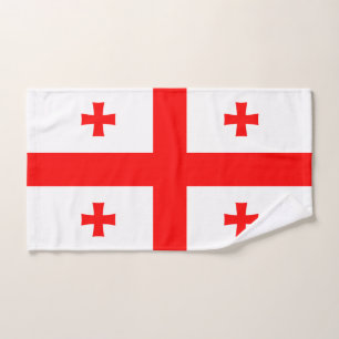Serviette à main avec Drapeau de Géorgie