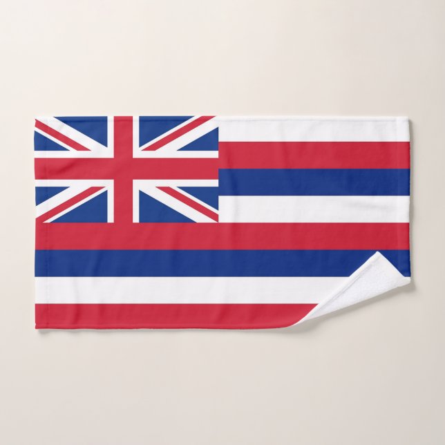 Serviette à main avec Drapeau de Hawaii State, USA (Serviette à main)
