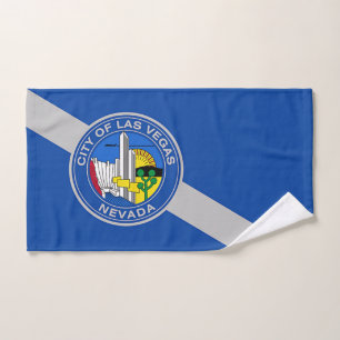 Serviette à main avec Drapeau de Las Vegas City, U