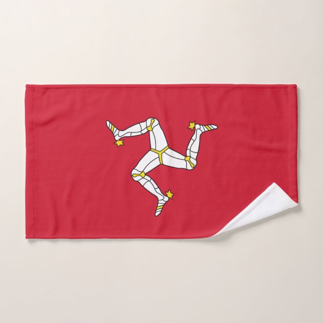 Serviette à main avec drapeau de l'île de Man, Roy (Serviette à main)
