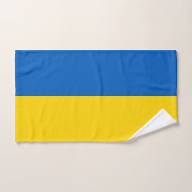 Serviette à main avec Drapeau de l'Ukraine (Serviette à main)