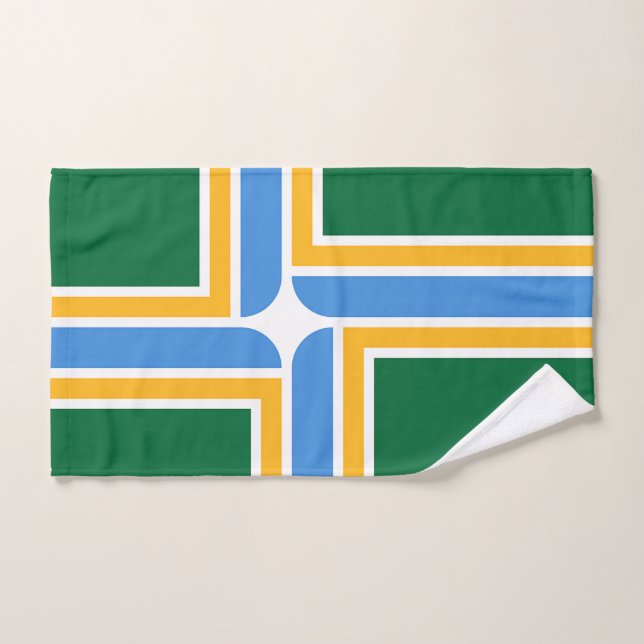 Serviette à main avec Drapeau de Portland City, US (Serviette à main)