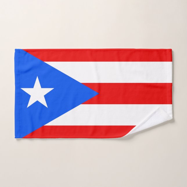 Serviette à main avec Drapeau de Porto Rico, USA (Serviette à main)