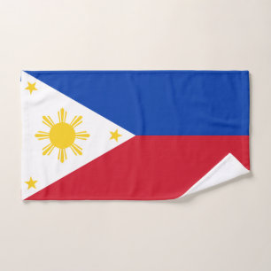 Serviette à main avec drapeau des Philippines