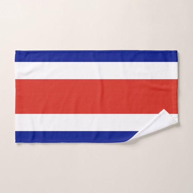 Serviette à main avec Drapeau du Costa Rica (Serviette à main)