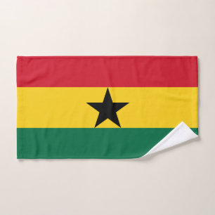 Serviette à main avec Drapeau du Ghana