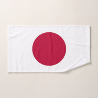 Serviette à main avec Drapeau du Japon