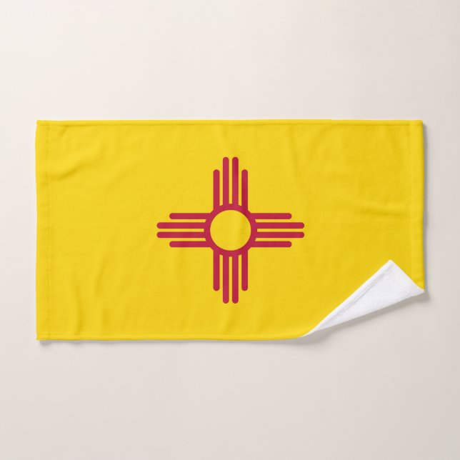 Serviette à main avec Drapeau du Nouveau Mexique E (Serviette à main)
