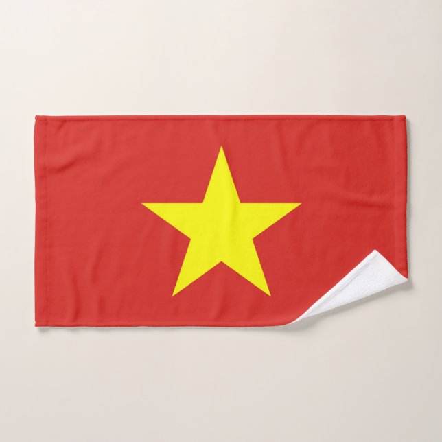 Serviette à main avec Drapeau du Vietnam (Serviette à main)