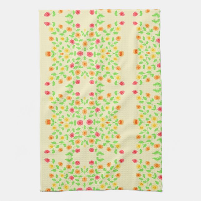 Serviette À Main Chic Avec Beurre Jaune (Vertical)