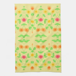 Serviette À Main Chic Avec Jaune Clair