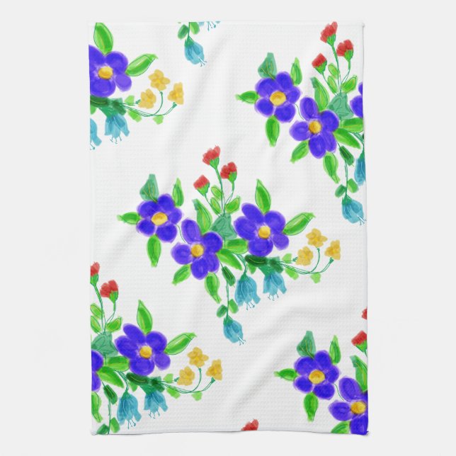 Serviette à main colorée (Vertical)