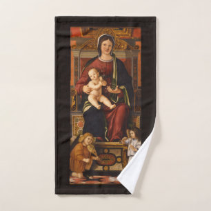 Serviette à main d'art "La Vierge et l'Enfant"
