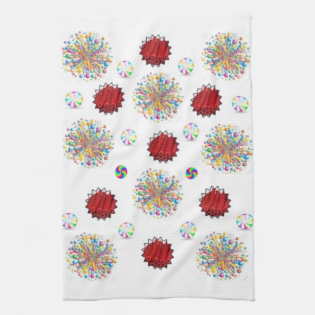 Serviette à main de cuisine Licorice rouge (Vertical)