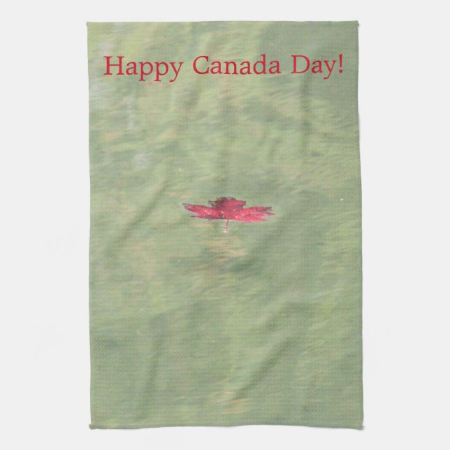 Serviette à main de la fête du Canada (Vertical)