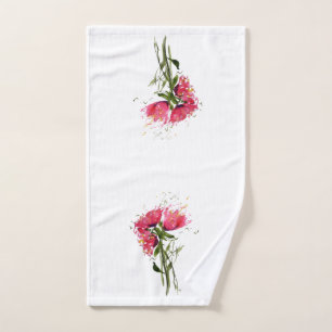 Serviette à main de l'hôte Loose Poppies