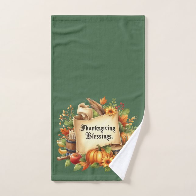 Serviette à main de Thanksgiving (Serviette à main)