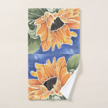 Serviette à main de tournesol