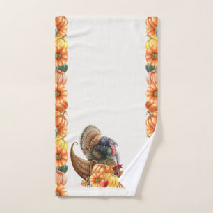 Serviette à main des Citrouilles de la Turquie Tha