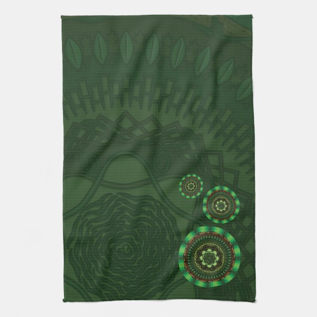Serviette à main Earth Mandala (Vertical)