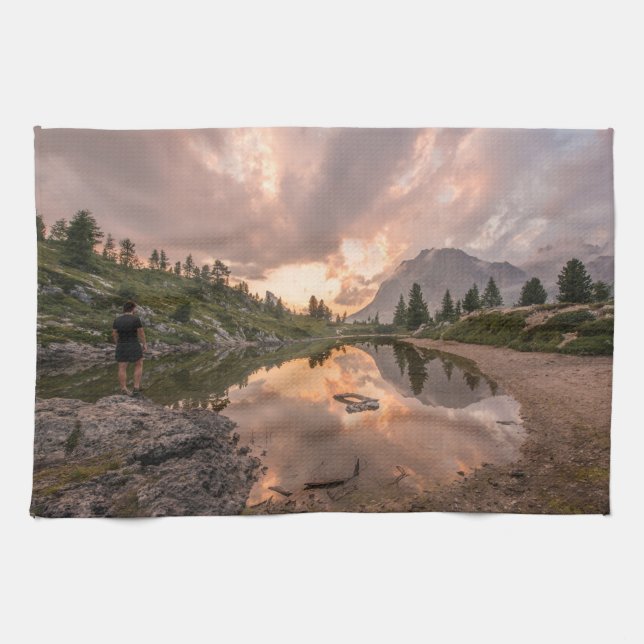 Serviette à main Mountain Pond (Horizontal)