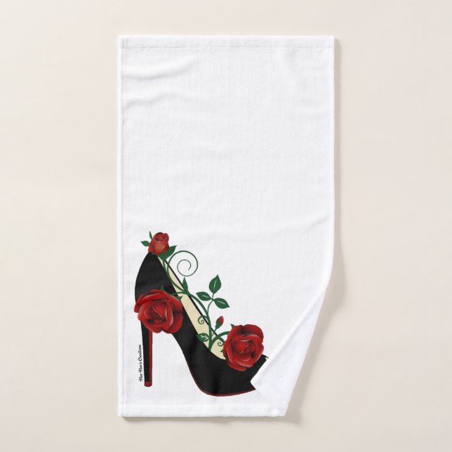 Serviette à main - Rose Stiletto (Serviette à main)