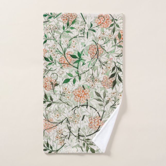 SERVIETTE À MAIN : WILLIAM MORRIS : JASMINE (Serviette à main)