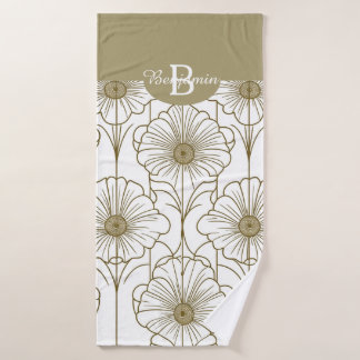 Serviette à motifs floraux Gold Line