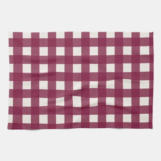 Serviette à plat Red Checker (Horizontal)