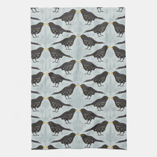 Serviette à thé Black Bird (Vertical)