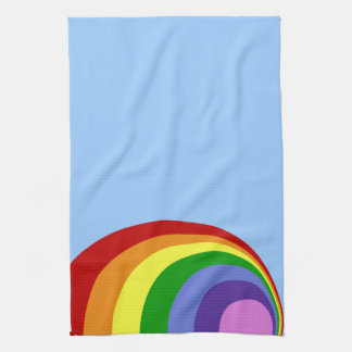 Serviette arc-en-ciel rétro