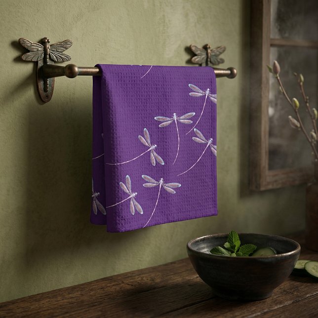 Serviette aux libellules en vol (Créateur téléchargé)