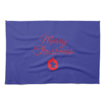 serviette avec écriture de Noël