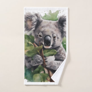 Serviette avec Koala sur arbre