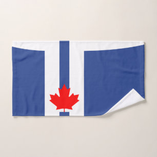 Serviette avec le drapeau de Toronto, Canada