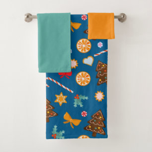 Serviette avec motif du Nouvel An.