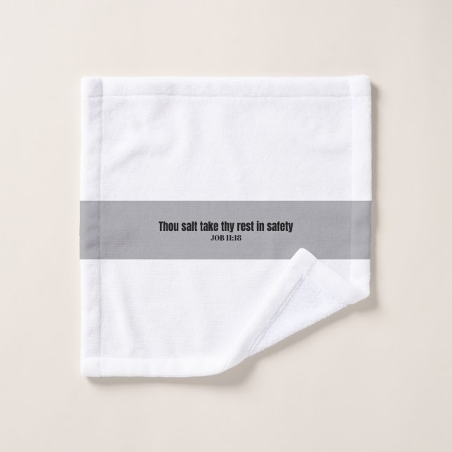 Serviette Bible Écriture Prenez Votre Repos En Séc (Gant de toilette)