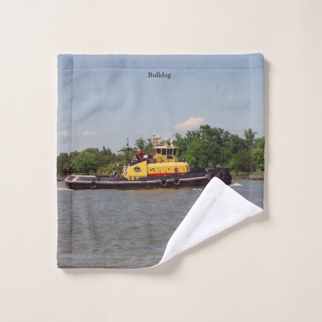 Serviette Bulldog (Gant de toilette)
