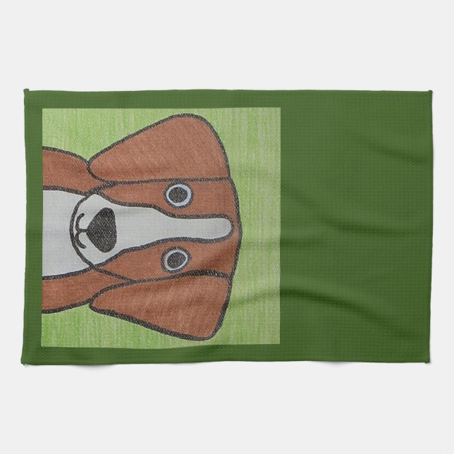Serviette Cuisine Beagle (Horizontal)