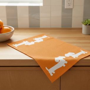Serviette Dachshund Orange pour Amoureux de les ch