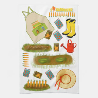 Serviette d'amour jardinage