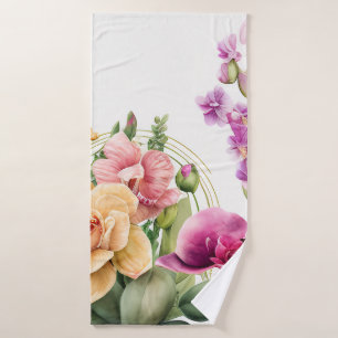 Serviette d'amour orchidée