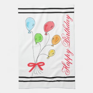 Serviette d'anniversaire personnalisée