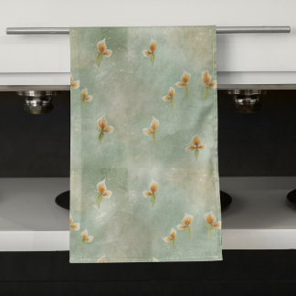 Serviette de bain à l'aquarelle de menthe douce