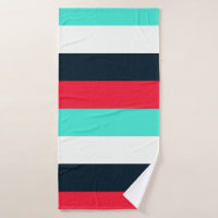 Serviette de bain à rayures de couleur mixte - Sof