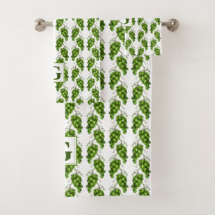 Serviette de bain aux raisins verts
