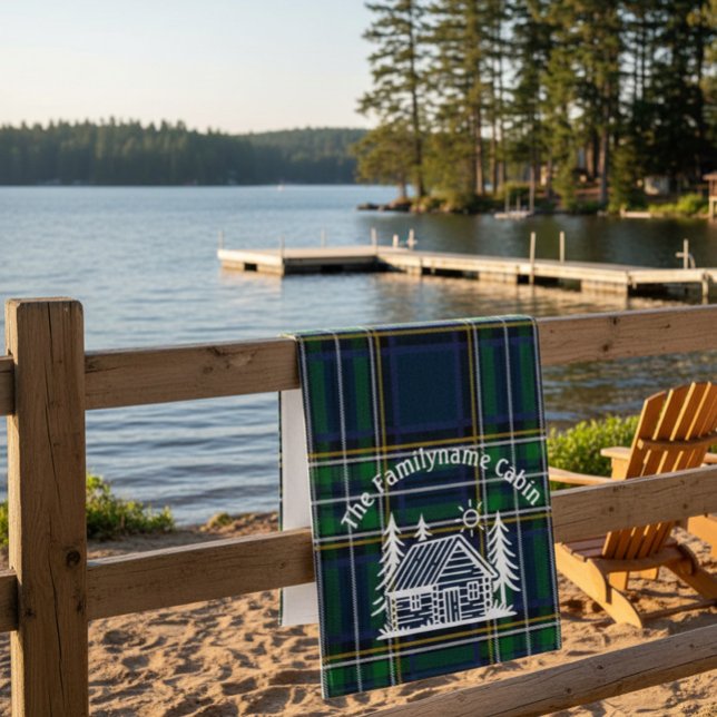 Serviette de bain Cabine Rustique personnalisée (Créateur téléchargé)